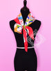 Hermes White Red Twill Silk 90 cm On a Summer Day Scarf