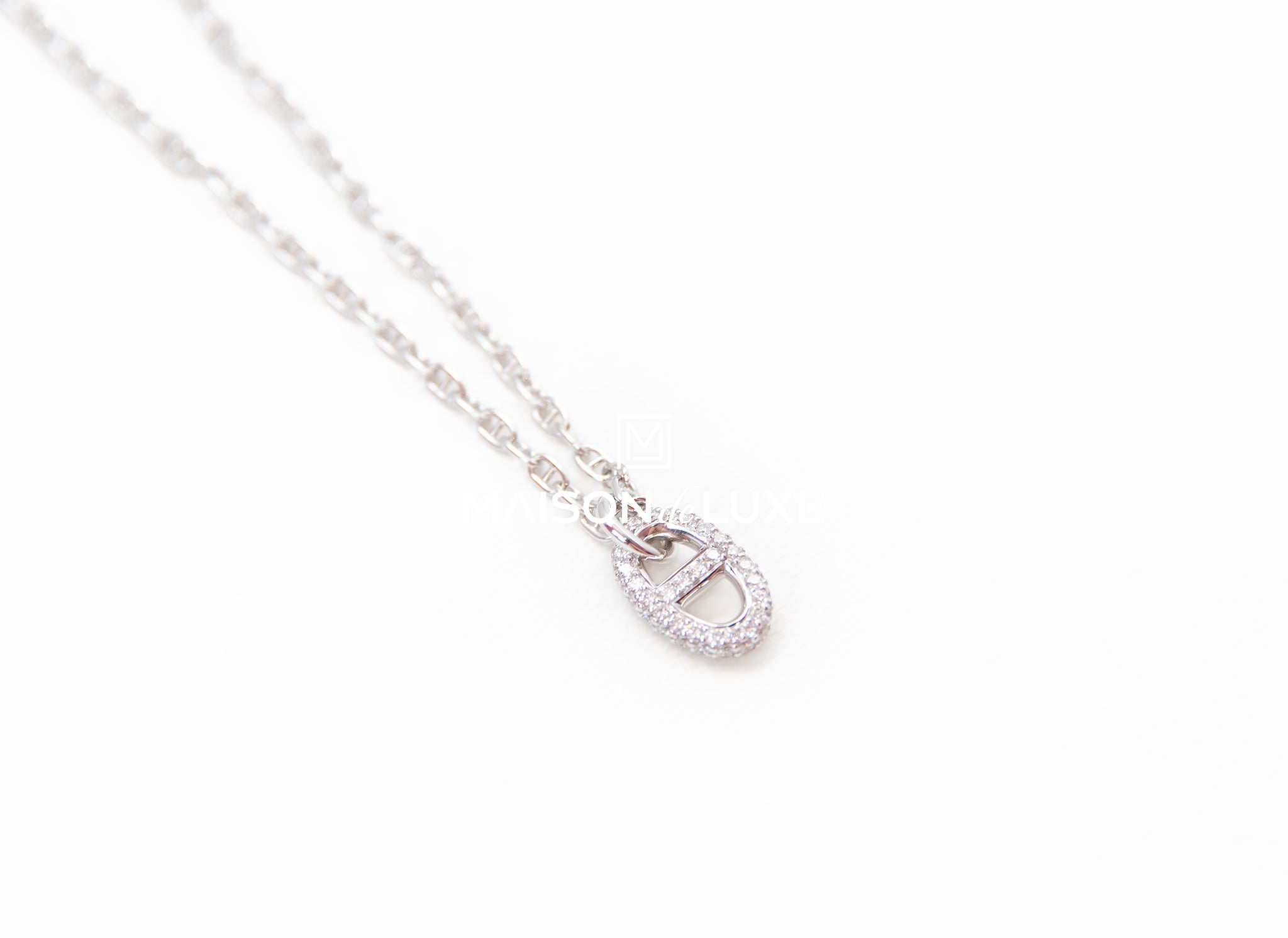 Tiny Star 14k White Gold Pendant Necklace in White Diamond | Kendra Scott