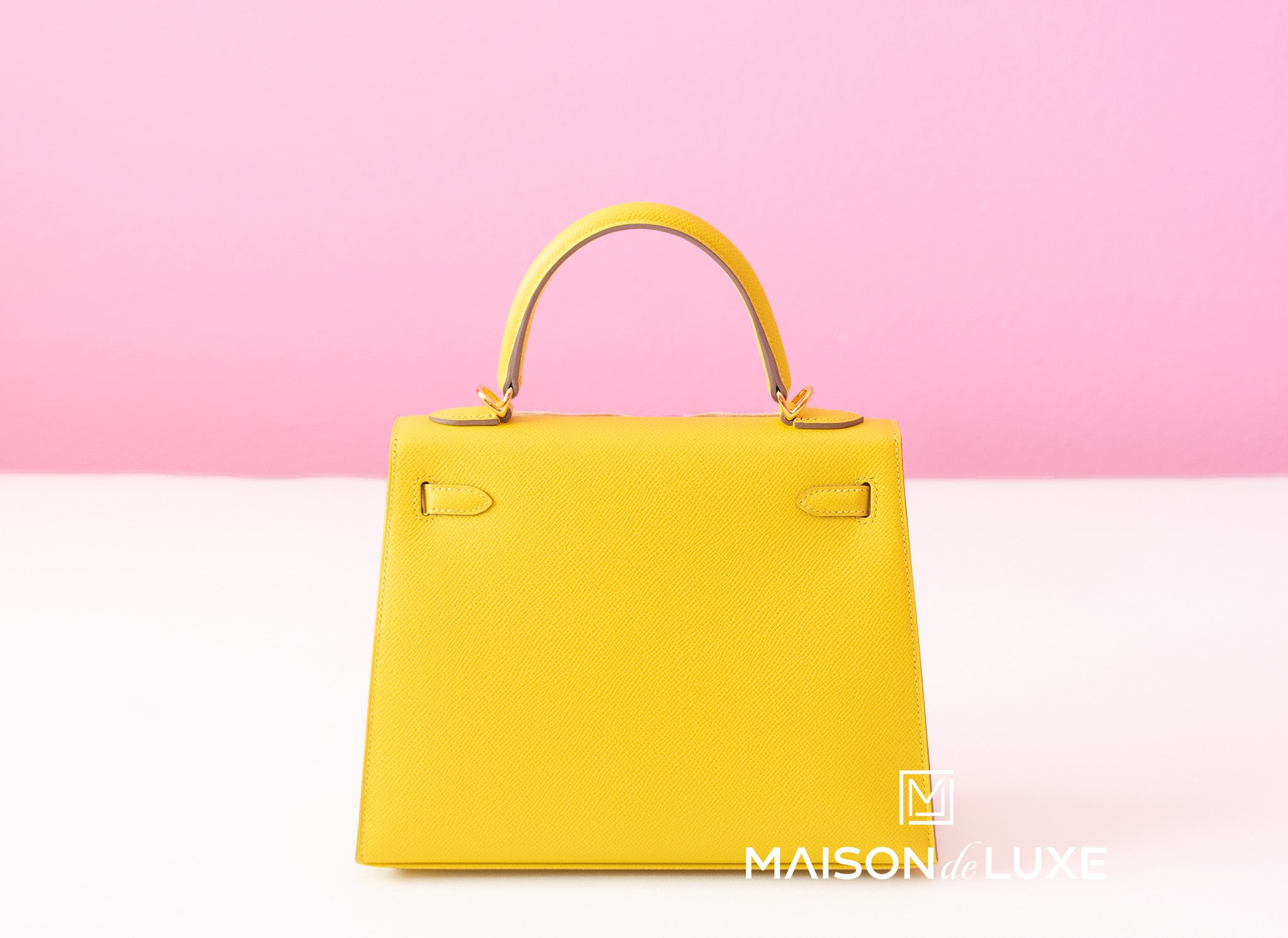 Hermès 2022 Pre-owned Kelly 25 Two-Way Bag - Yellow