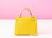 Hermes Lime Yellow GHW Sellier Epsom Kelly 25 Handbag