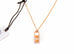 Hermes Rose Gold Amulettes Cadenas Pendant Necklace