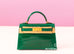 Hermes Mini Kelly II 20 Vert Emeraude Shiny Alligator
