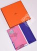 Hermes Purple Pink Twill Silk 90 cm Passementerie Quadri Scarf