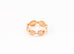 Hermes Rose Gold Chaine d'ancre Enchainee Ring 51