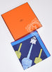 Hermes Blue Twill Silk 90 cm Merveilleuses Lanternes Scarf