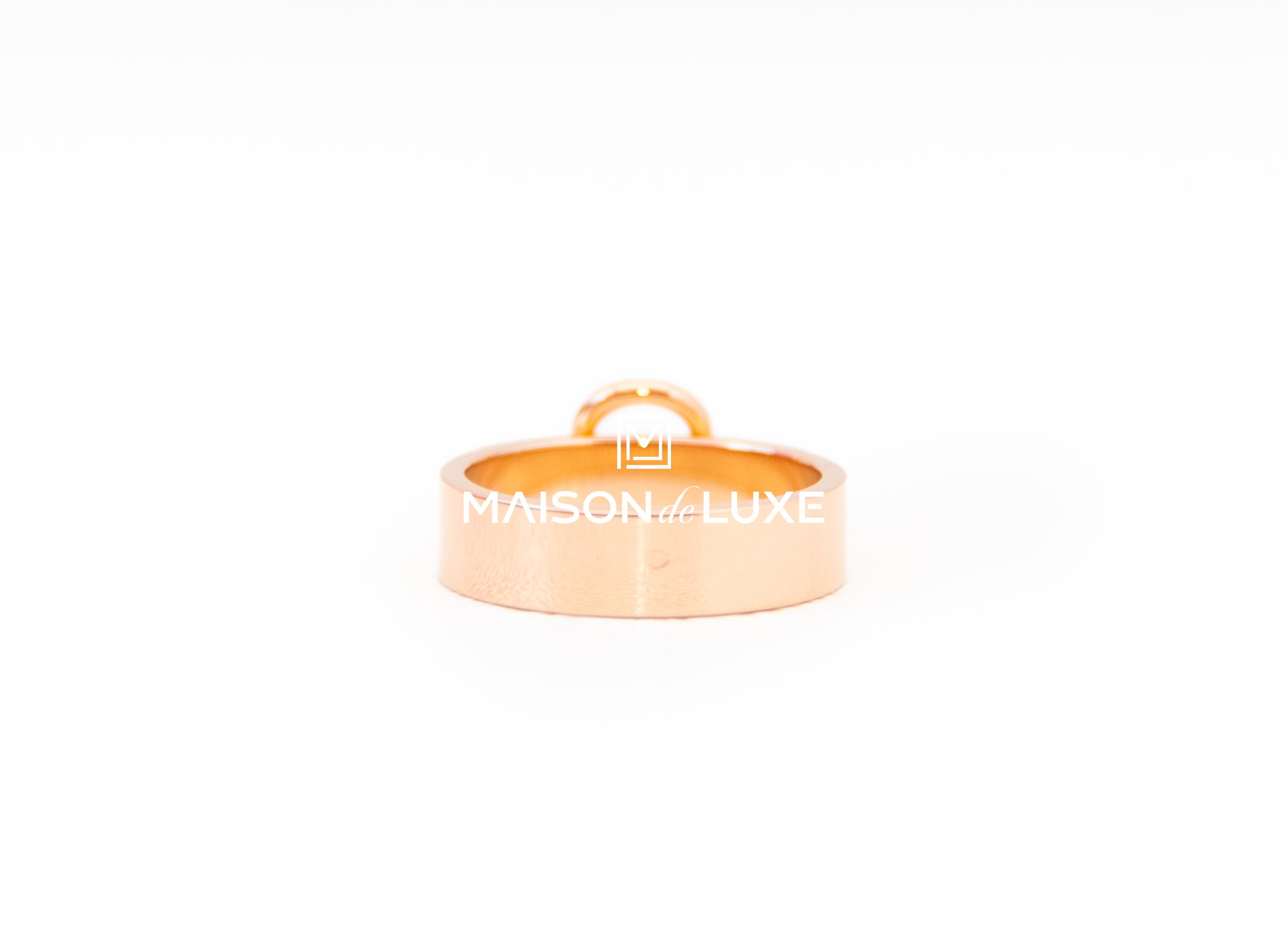 Hermes 18K Rose Gold Collier de Chien CDC Ring