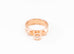 Hermes Rose Gold Collier de chien Ring 51