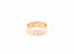 Hermes Rose Gold Diamond H d'ancre Ring 53