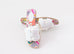 Hermes Womens White Oran Sandal Slipper 37.5 Shoes
