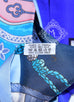 Hermes Blue Pink Les Clés Silk Maxi Twilly Scarf Wrap