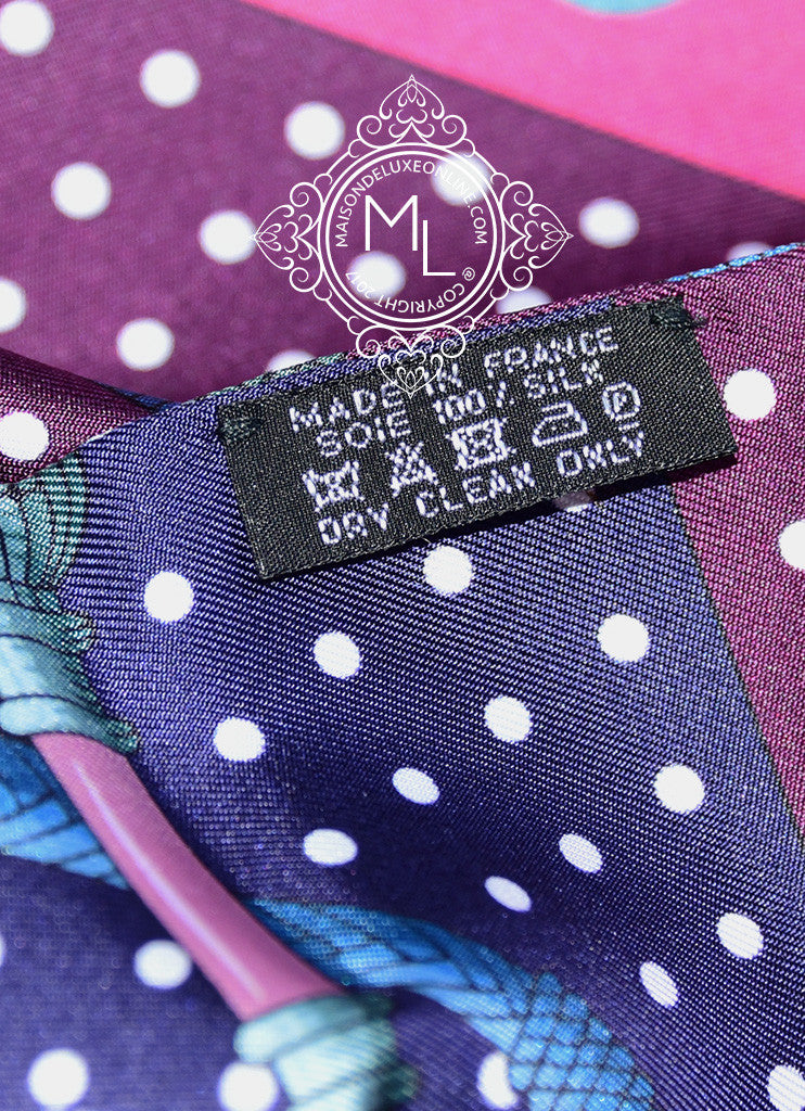 Twilly 86 silk scarf Hermès Purple in Silk - 34117199