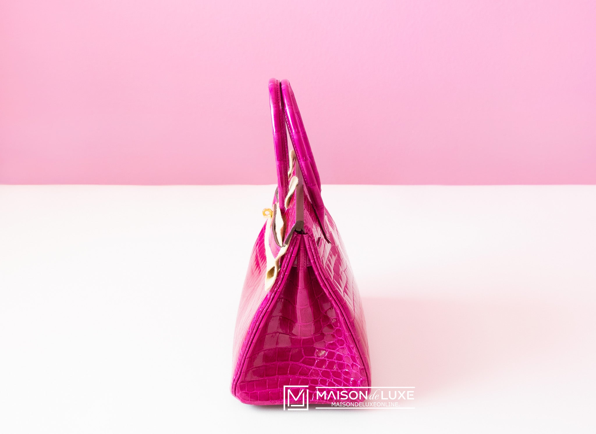 Hot pink crocodile hermes birkin bag Clearance