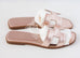 Hermes Womens Gold Oran Sandal Slipper 37 Shoes