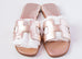Hermes Womens Gold Oran Sandal Slipper 37 Shoes