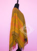 Hermes Cashmere Wool Straw Yellow Rocabar Poncho Cape