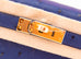 Hermes Mini Kelly II 20 Bleu Iris Ostrich Gold Hardware