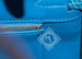 Hermes Mykonos Blue Crocodile Gold Birkin 25 Handbag