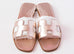 Hermes Womens Gold Oran Sandal Slipper 36 Shoes