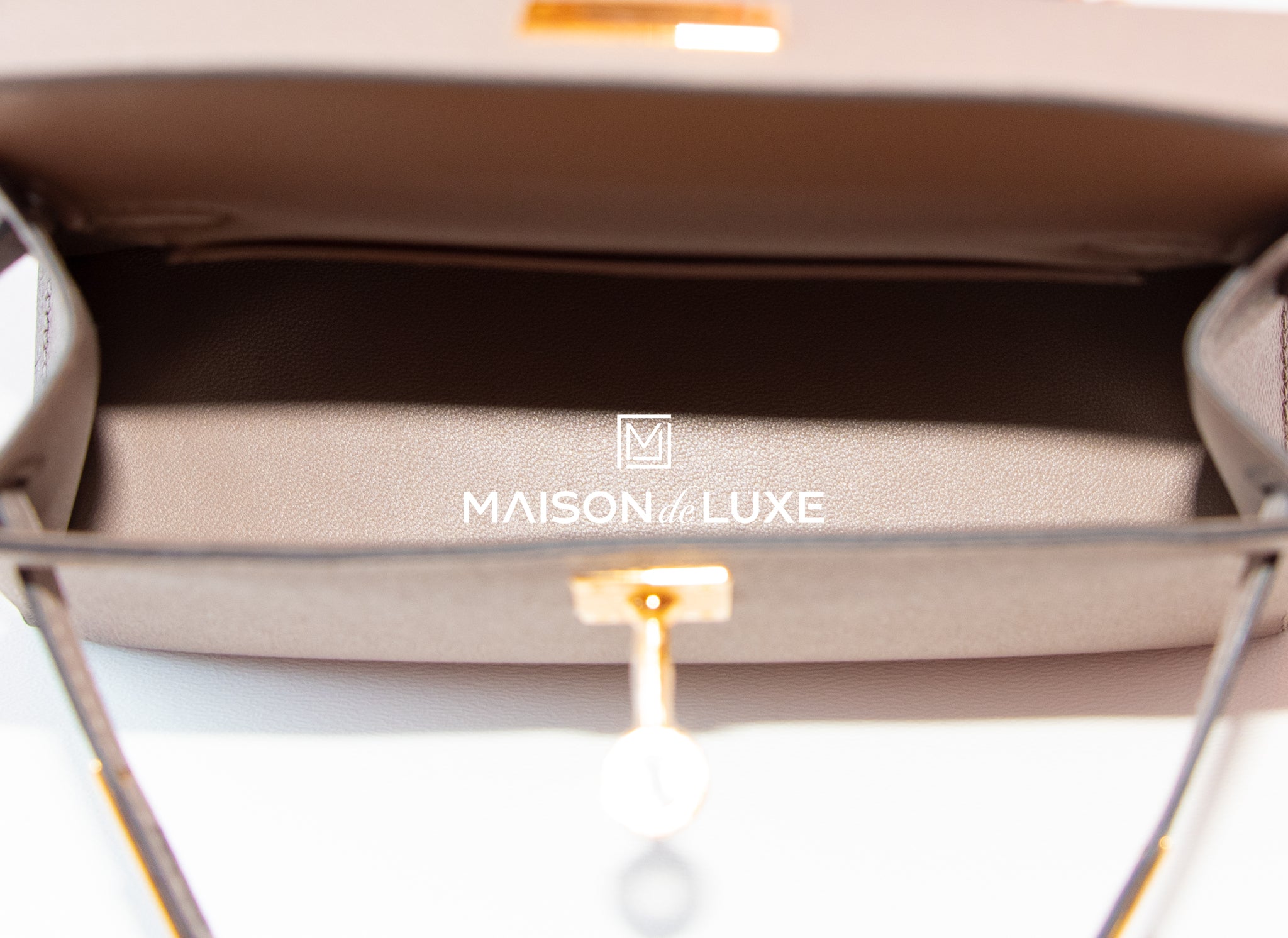 Hermes Gris Asphalte Epsom Mini Kelly II 20 cm Pochette Bag Handbag –  MAISON de LUXE
