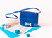 Hermes Constance Mini 18 Blue Saphir Lizard Handbag