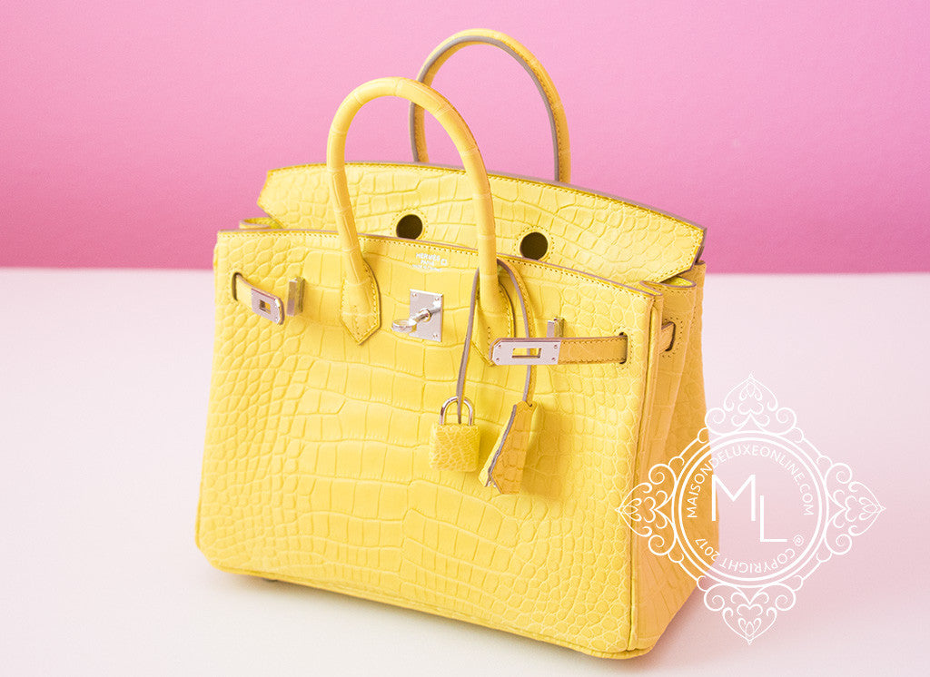 VIA LA MODA Cognac Genuine Nile Crocodile Leather Birkin 35 Style