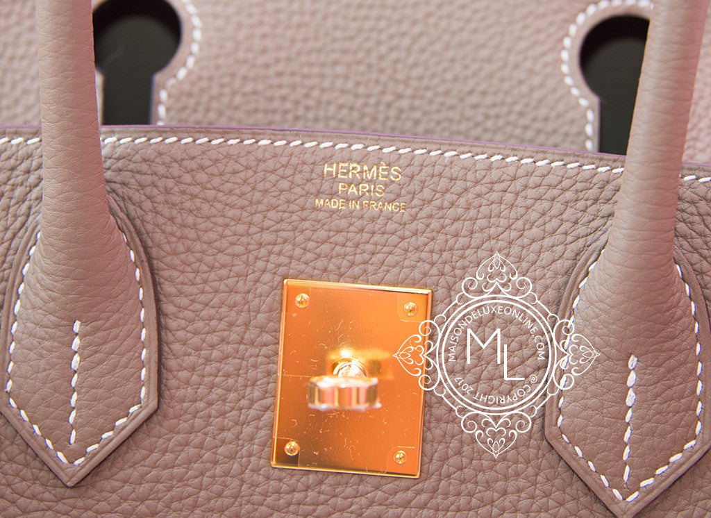 Hermes Birkin 30 Etoupe Togo Gold Hardware