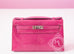 Hermes Fuchsia Lizard Mini Kelly Pochette Clutch