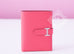 Hermes Rose Lipstick Pink Compact Bearn Wallet Clutch
