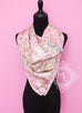 Hermes Rose Pink Twill Silk 90 cm Fleurs de Giverny Scarf