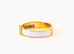 Hermes White Clic Clac Narrow Bracelet PM