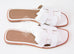 Hermes Womens White Oran Sandal Slipper 38 Shoes