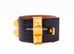 Hermes Blue Marine Crocodile Alligator CDC Collier de Chien Bracelet - side
