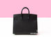 Hermes So Black Midnight Faubourg Birkin 20 Matte Alligator back