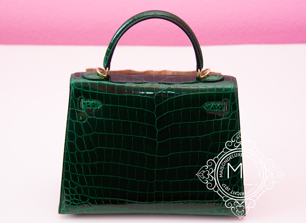 Hermès Kelly 25 Alligator Vert Emerald