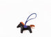 Hermes Black Blue Rodeo Bag Charm MM