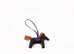 Hermes Black Blue Rodeo Bag Charm MM