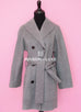 Hermes Gray Double Sided Cashmere Pea Coat Eu 34