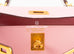 Hermes Mini Kelly II 20 Rose Sakura & Gris Perle Chèvre