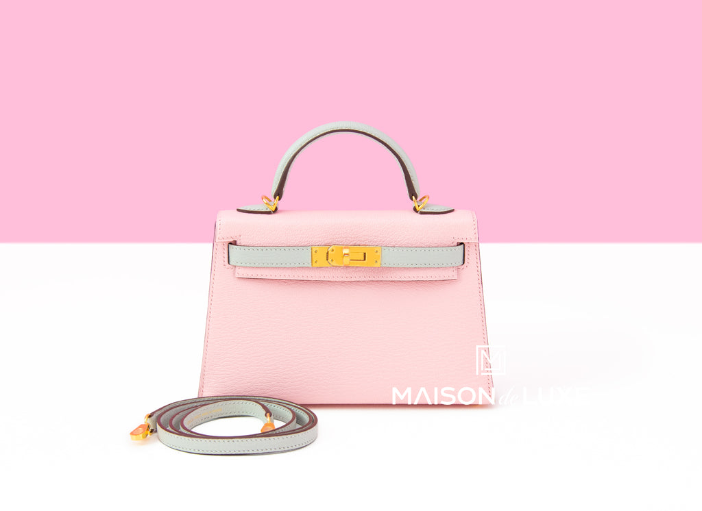 Hermes Pink Rose Confetti Rose Lipstick HSS Sellier Kelly 25 Handbag -  MAISON de LUXE