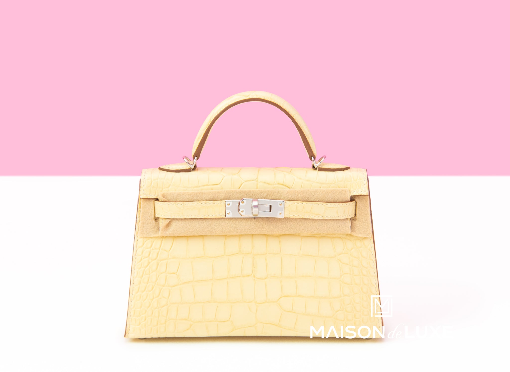 Hermes Mini Kelly II 20 Y1 Vanille Matte Crocodile Alligator Gold Hardware  – MAISON de LUXE