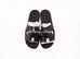 Hermes Men's Black Izmir Sandal 43 Shoes