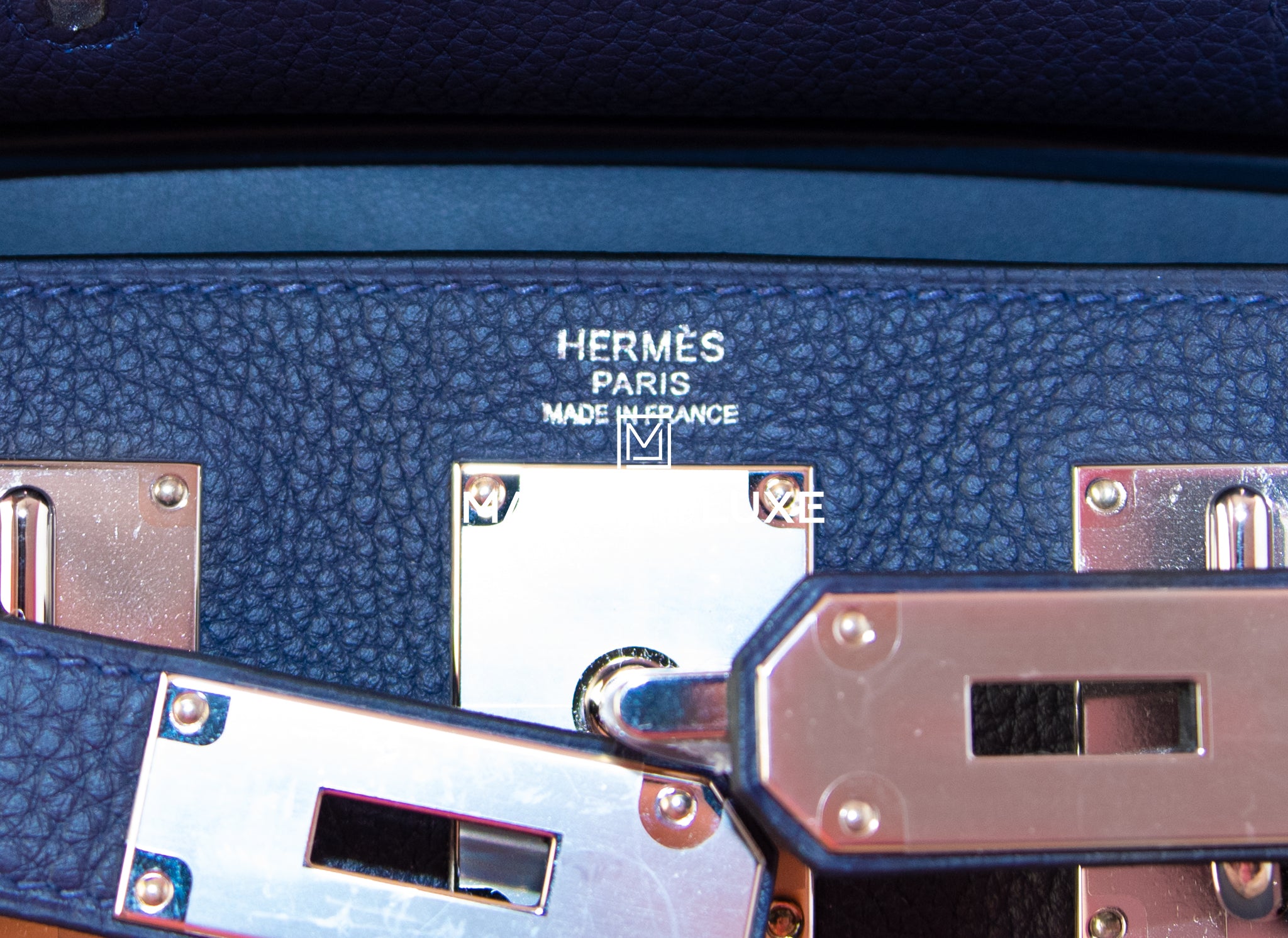 Hermes HAC A Dos PM Blue Nuit Togo Backpack - MAISON de LUXE