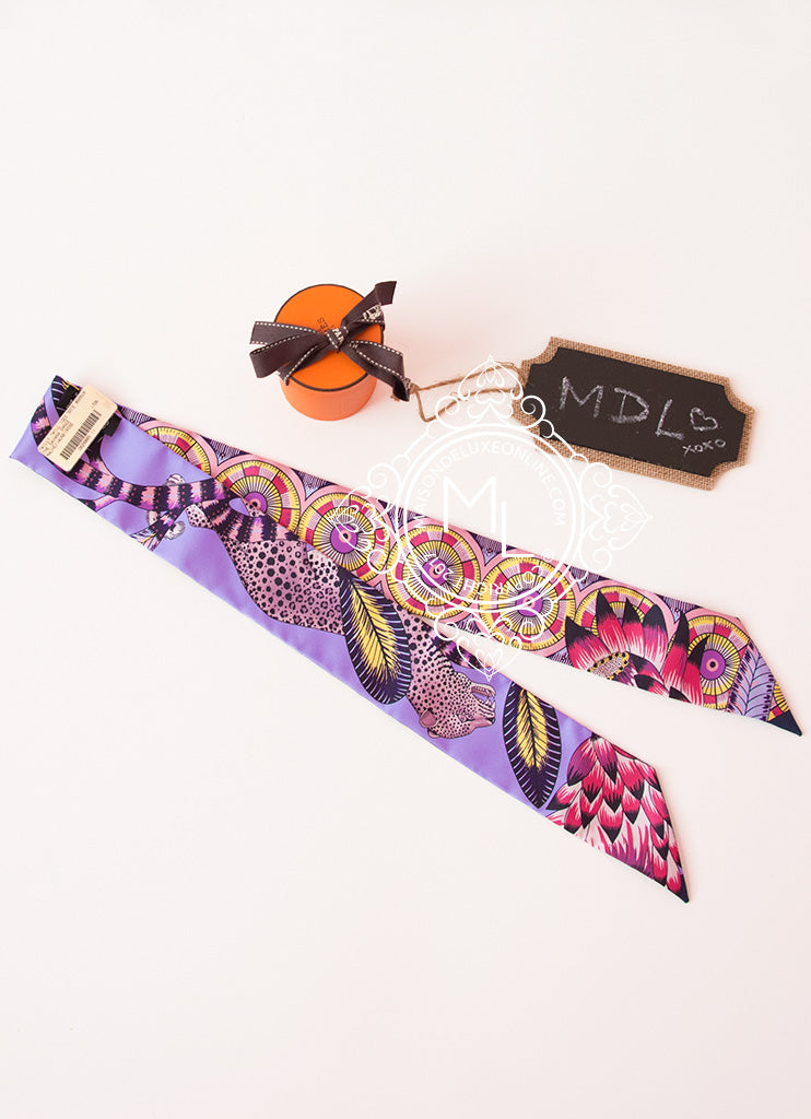 Hermes Rose Pink The Savana Dance Purple Twilly
