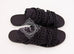 Hermes Womens Summer Nude Jelly Black Sandal Slipper 37 Shoes