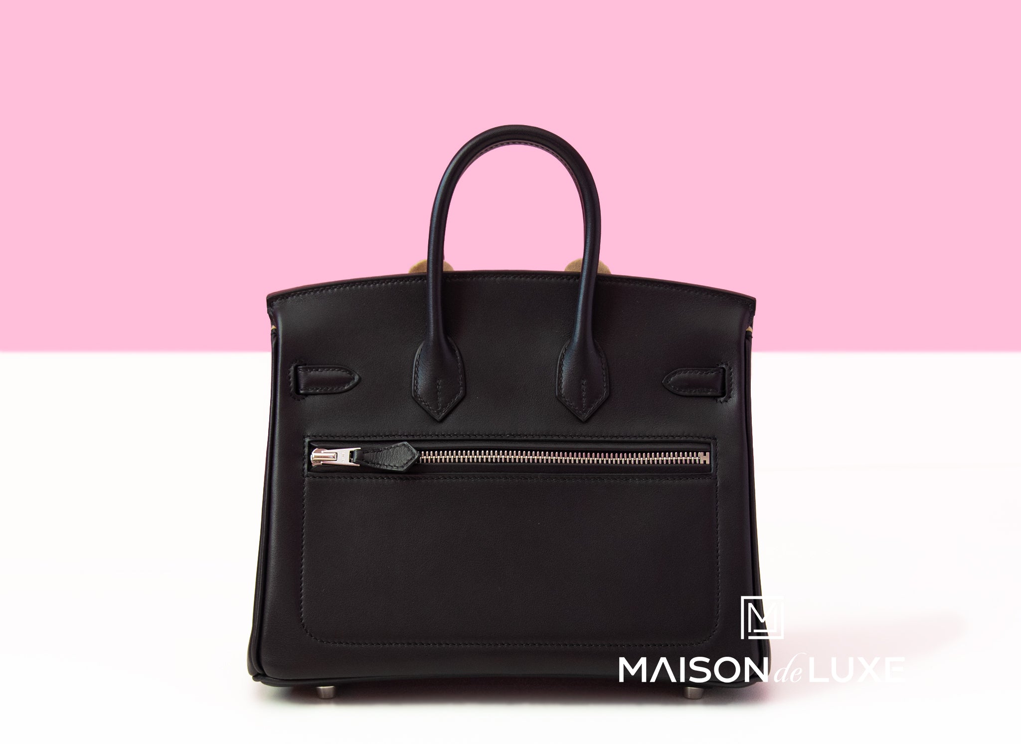 Hermes Limited Edition Birkin 25 Black Rock Volupto Handbag Bag – MAISON de  LUXE