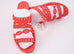 Hermes Womens Summer Nude Jelly Red Sandal Slipper 37 Shoes