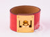 Hermes Red Matte Alligator Crocodile Kelly Dog CDC Bracelet S