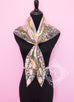 Hermes Brown Pink Twill Silk 90 cm Flowers of South Africa Scarf