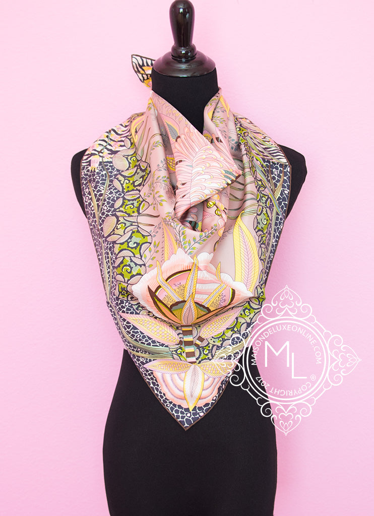 Juleeze Printed Scarf 90x180 cm Brown Pink